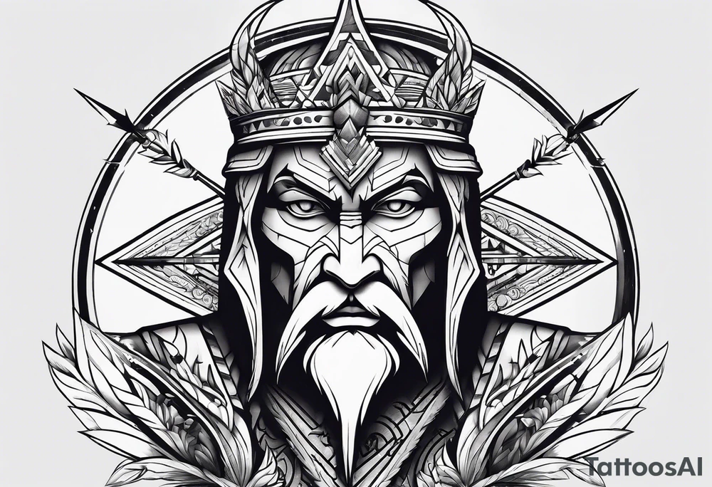 Spear tattoo idea