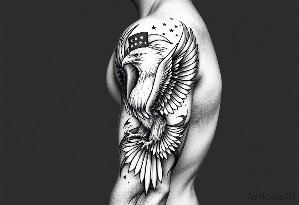 I have ideas but I kinda wanna mix of there liked  things and hobbies like my grand dad loved Harleys  bald eagles and American flag he loved crown royal vanilla and owned a bar so gambling pool idea in mix tattoo idea