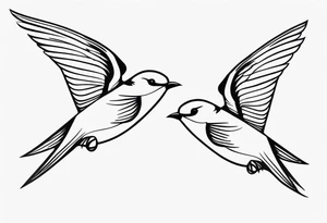 two swifts tattoo idea