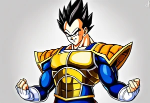 Teenage vegeta from dragon ball z tattoo idea