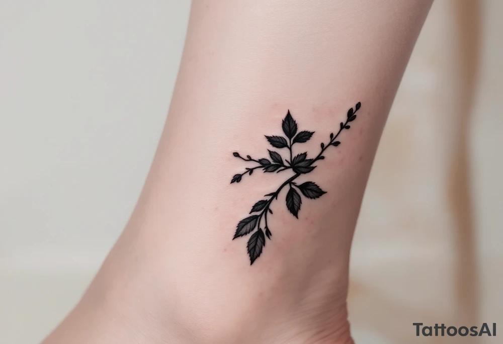 desgin minimal ver delicate tatoo on ankle for a girl called spring. it should be vertica. give me pics tattoo idea