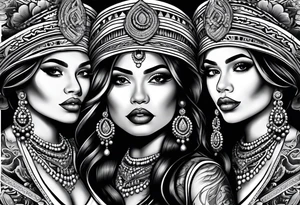 Donna chicano cholita gang tattoo idea