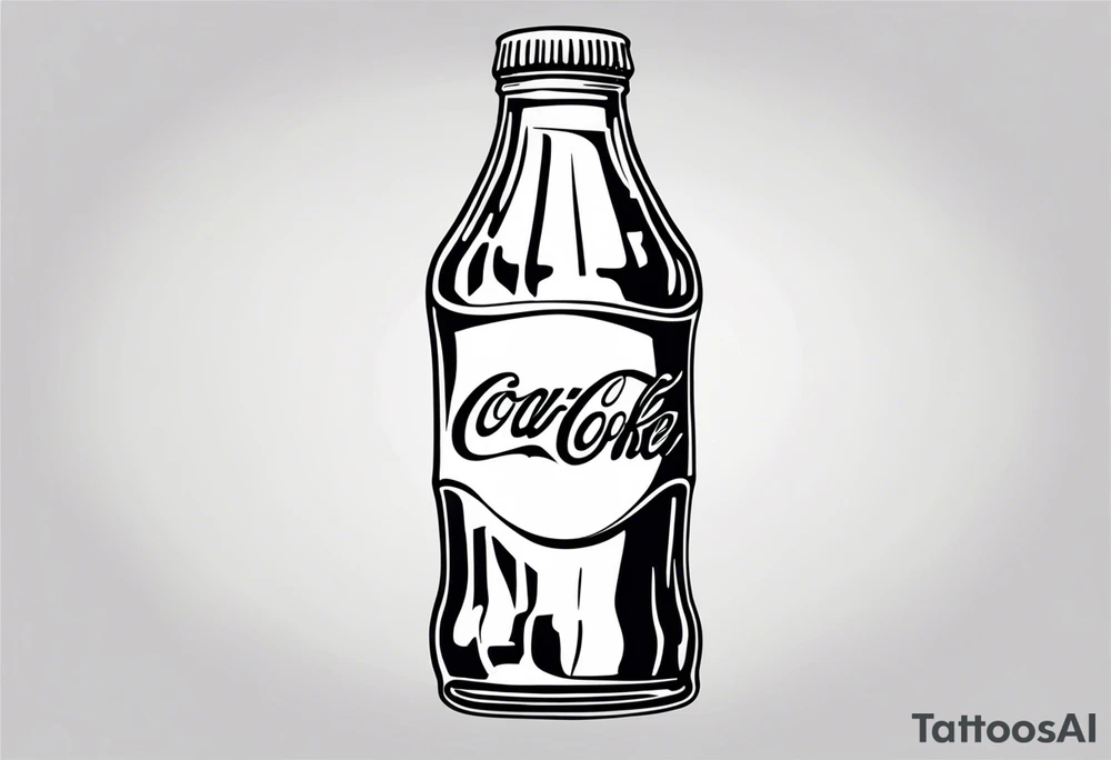 bottle of coke tattoo idea