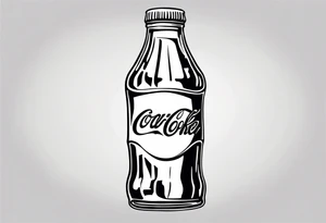 bottle of coke tattoo idea