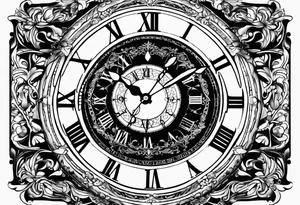 black digital clocks with time 22:22 tattoo idea
