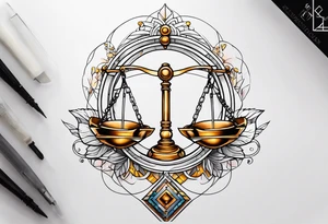 Transformation libra tattoo idea