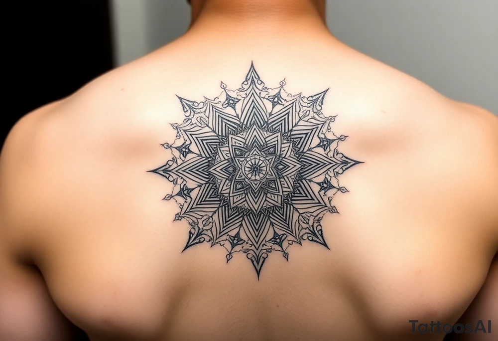 intricate mandala with sacred geometry and cosmic elements tattoo idea intricate mandala with sacred geometry and cosmic elements tattoo idea