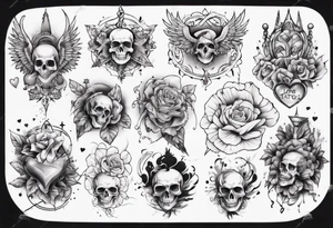 Love tatoos from heaven tattoo idea