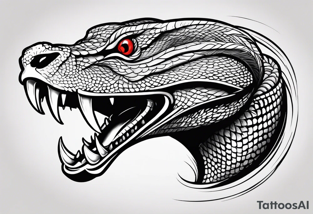 Viper head tattoo idea