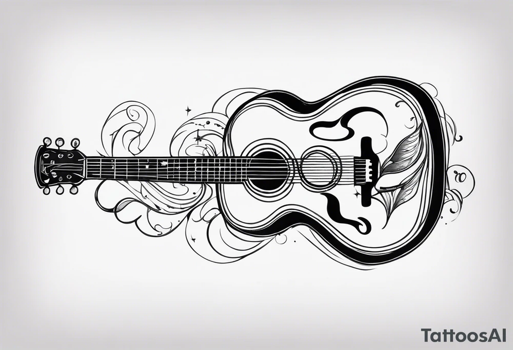 Simple blues music tattoo tattoo idea