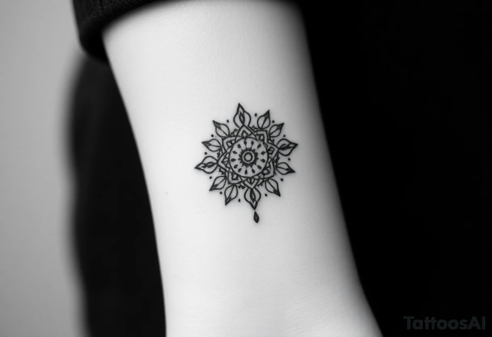 spiritual feathers ornamental mandala indian shaman rune tattoo idea