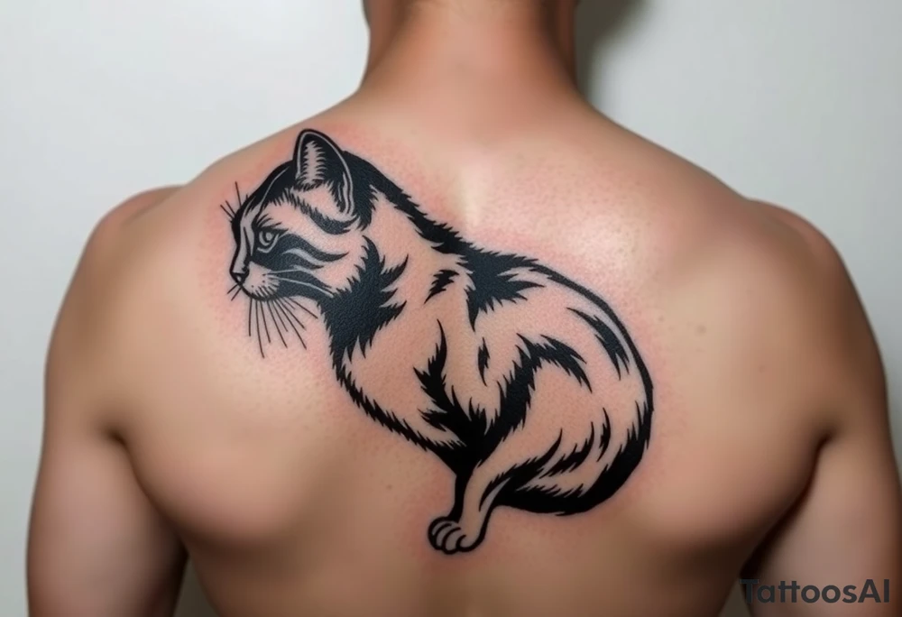 Black Cat tattoo idea