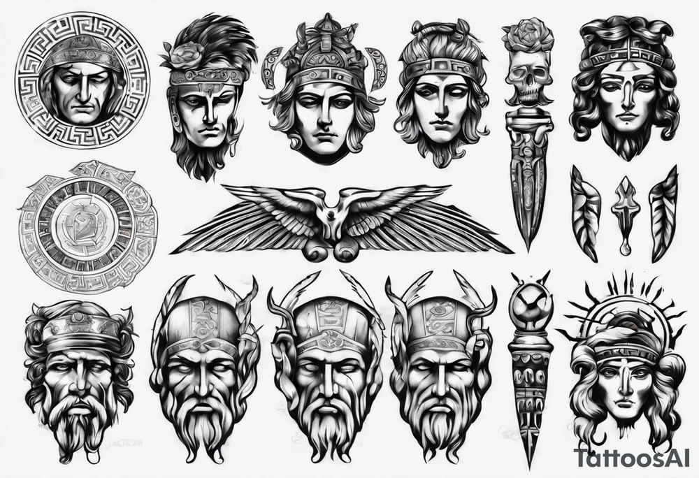 greek ancient tattoo idea