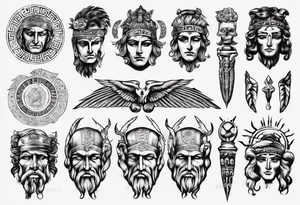 greek ancient tattoo idea