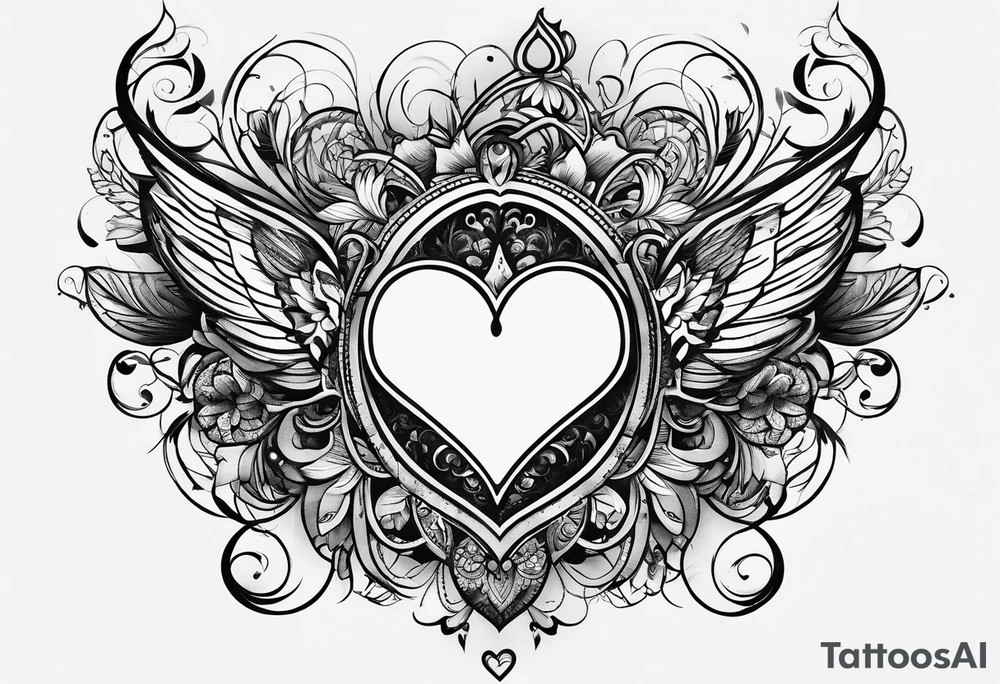the word "slut" written in cursive with a heart attached to it tattoo idea