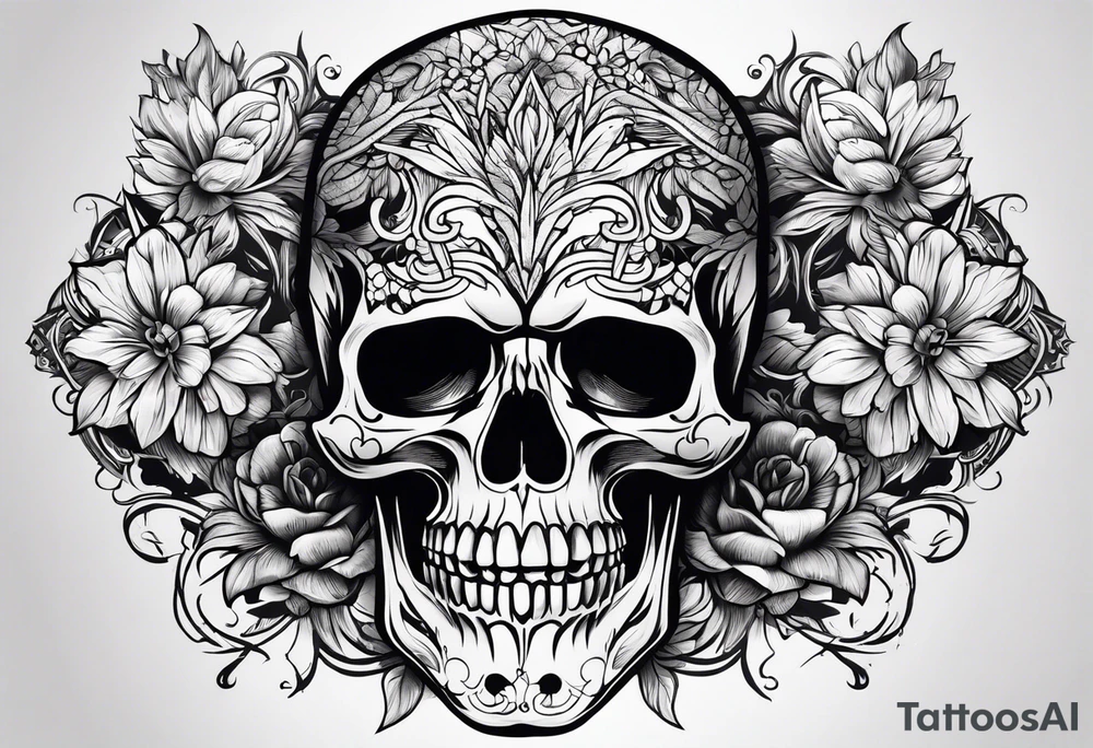 skull tattoo idea