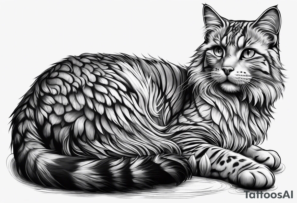 gatto tattoo idea