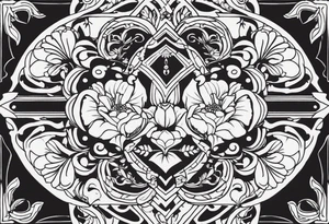 jewelry pattern with less details tattoo idea