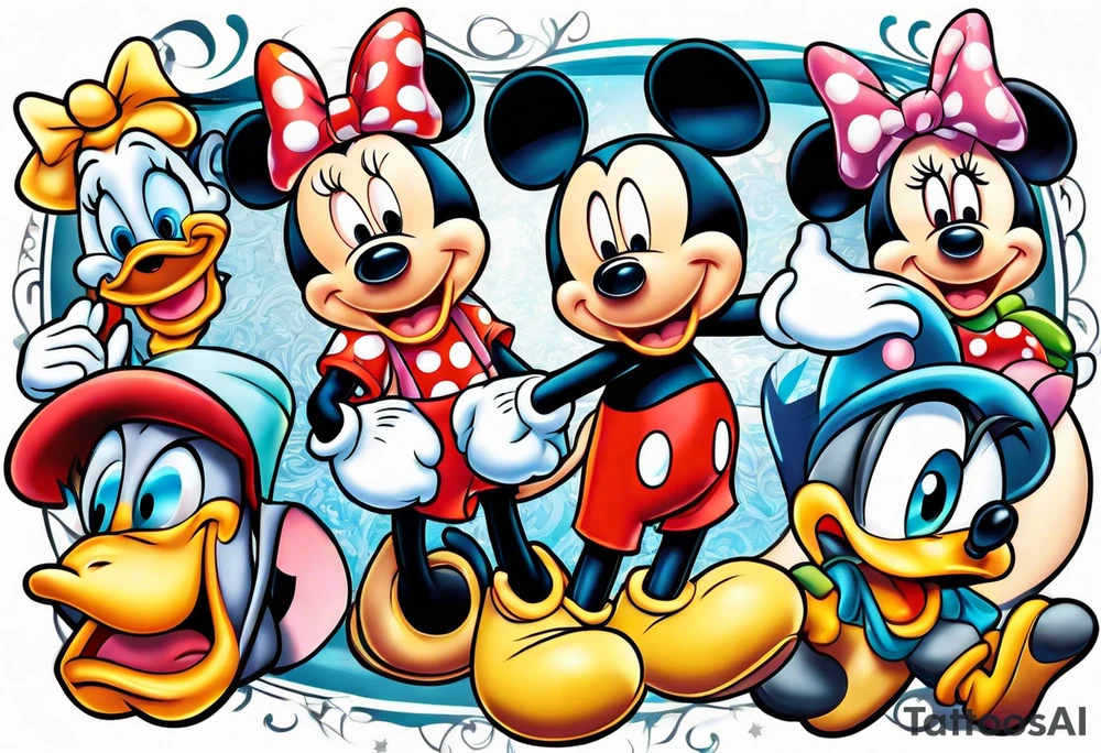 Disney characters tattoo idea
