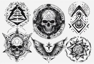 cyber sigilism tattoo idea