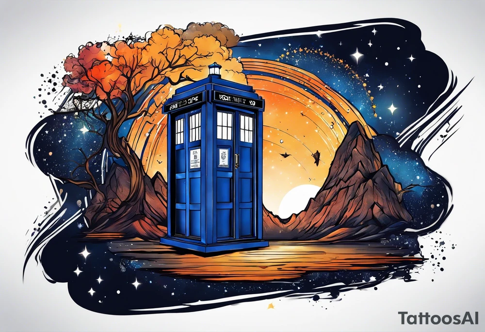 Only the tardis. Nothing more, nothing less. tattoo idea