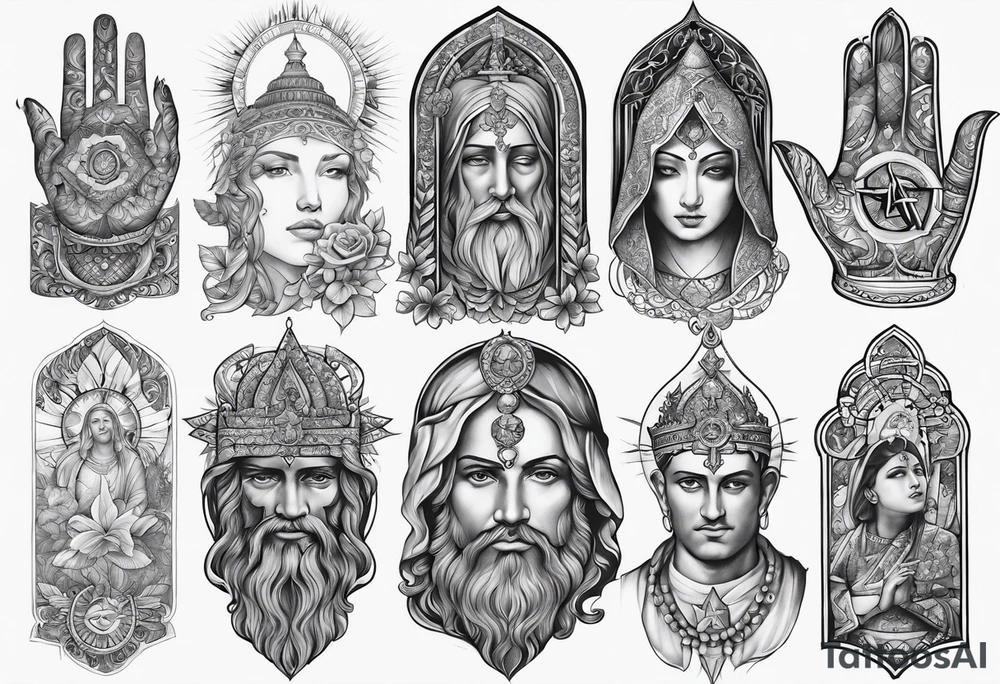 Religious hand tattoos tattoo idea