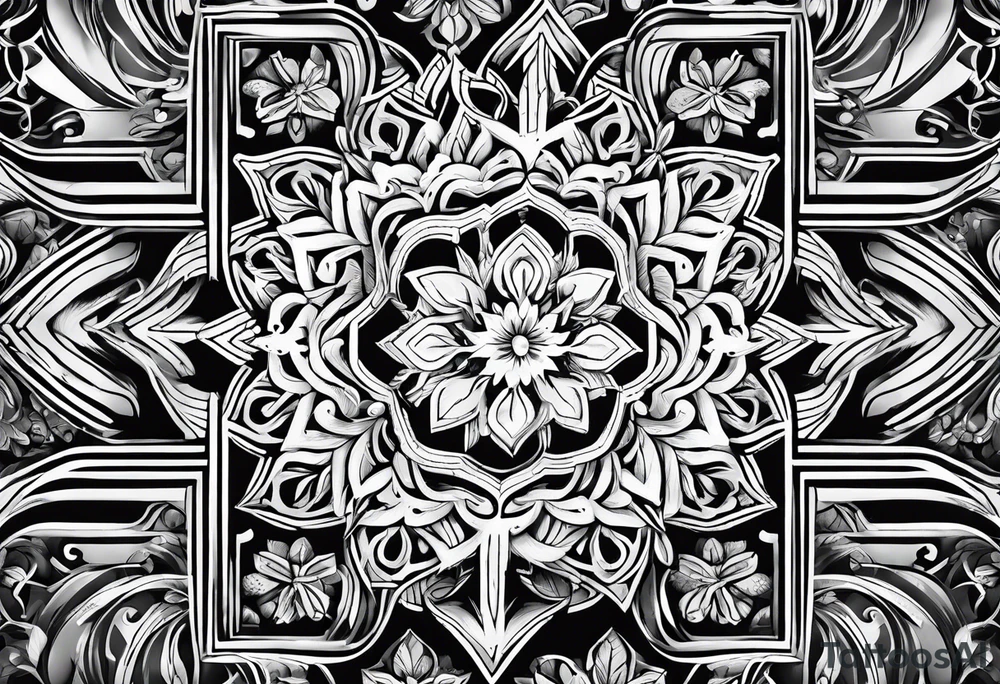 snow flakes tattoo idea