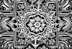 snow flakes tattoo idea