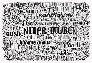 niemals aufgeben in just words across a back simple tattoo idea