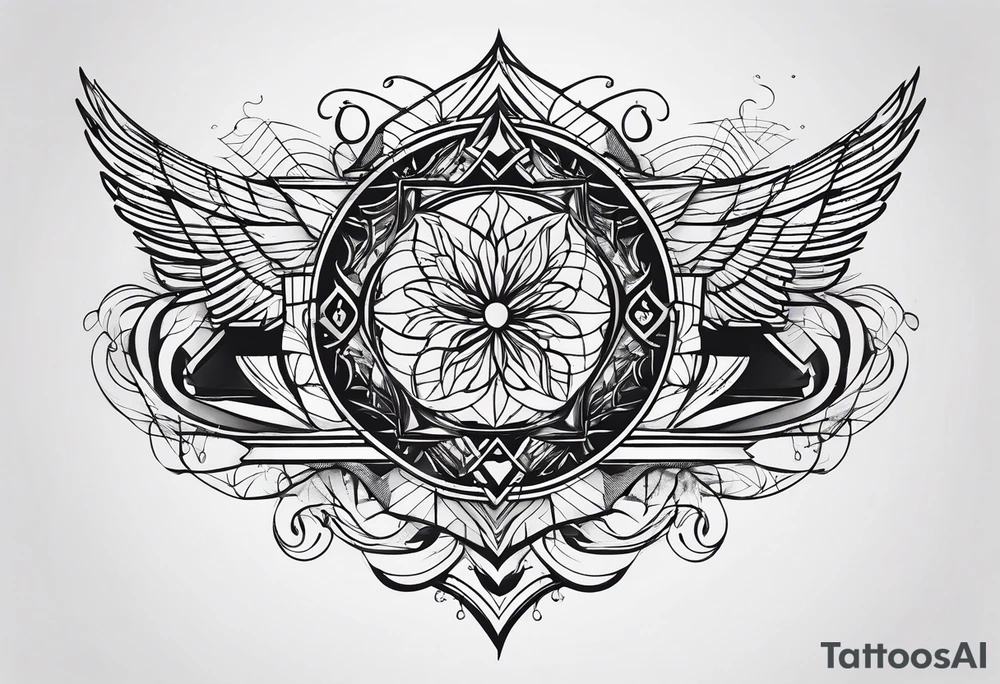 Minimalistic script tattoo idea
