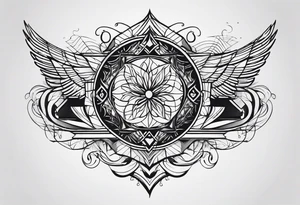 Minimalistic script tattoo idea