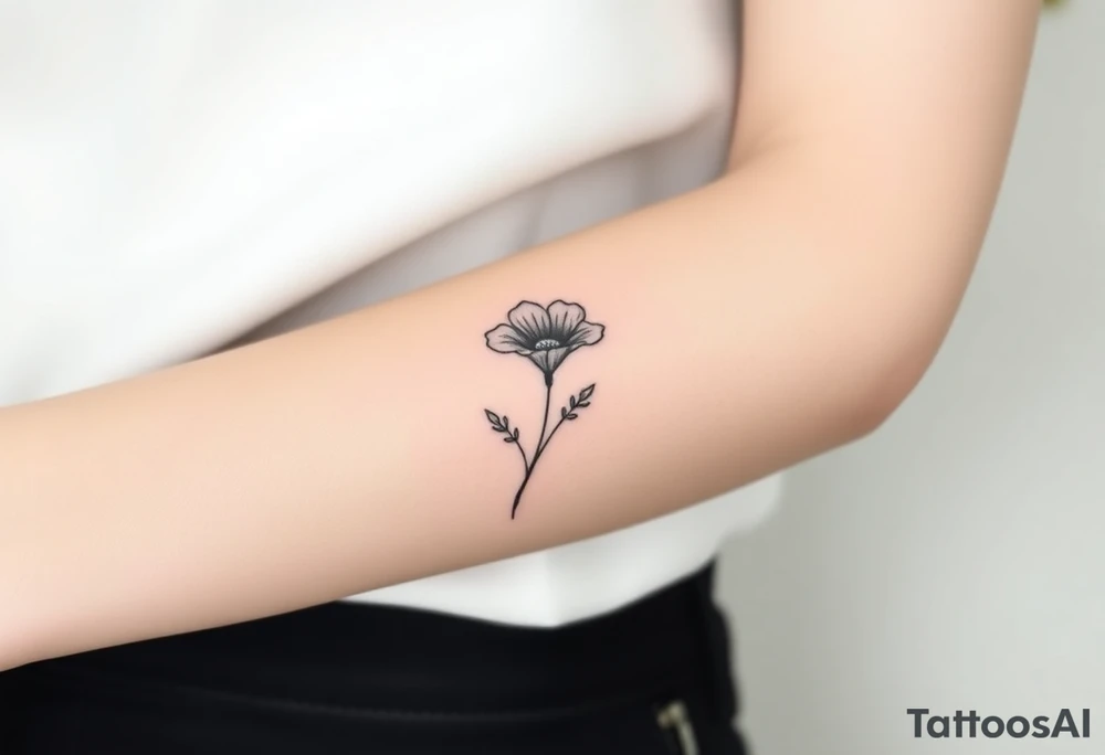 Morning glory tattoo idea