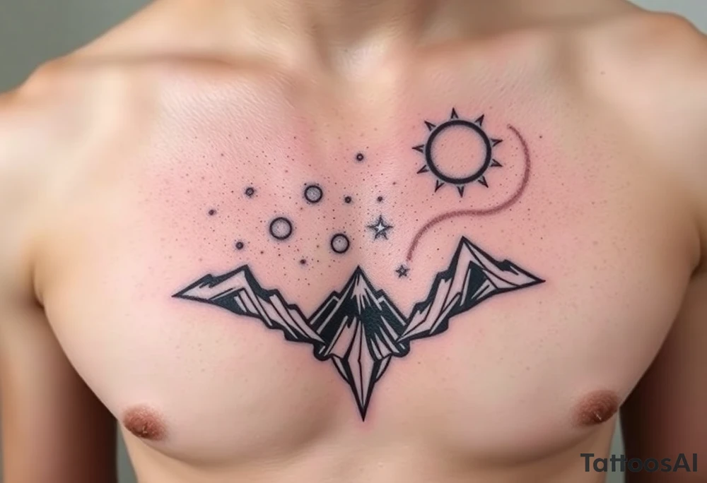 Night sky tattoo idea