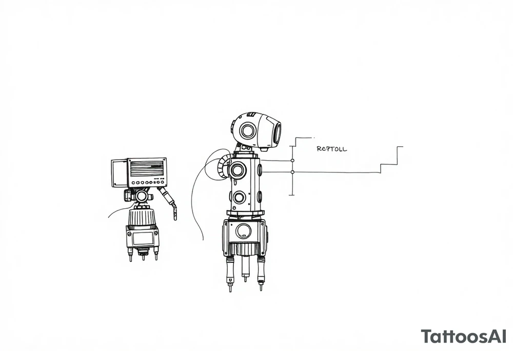 Robots, plc's, ladder logic, electronics, blue prints, tools tattoo idea