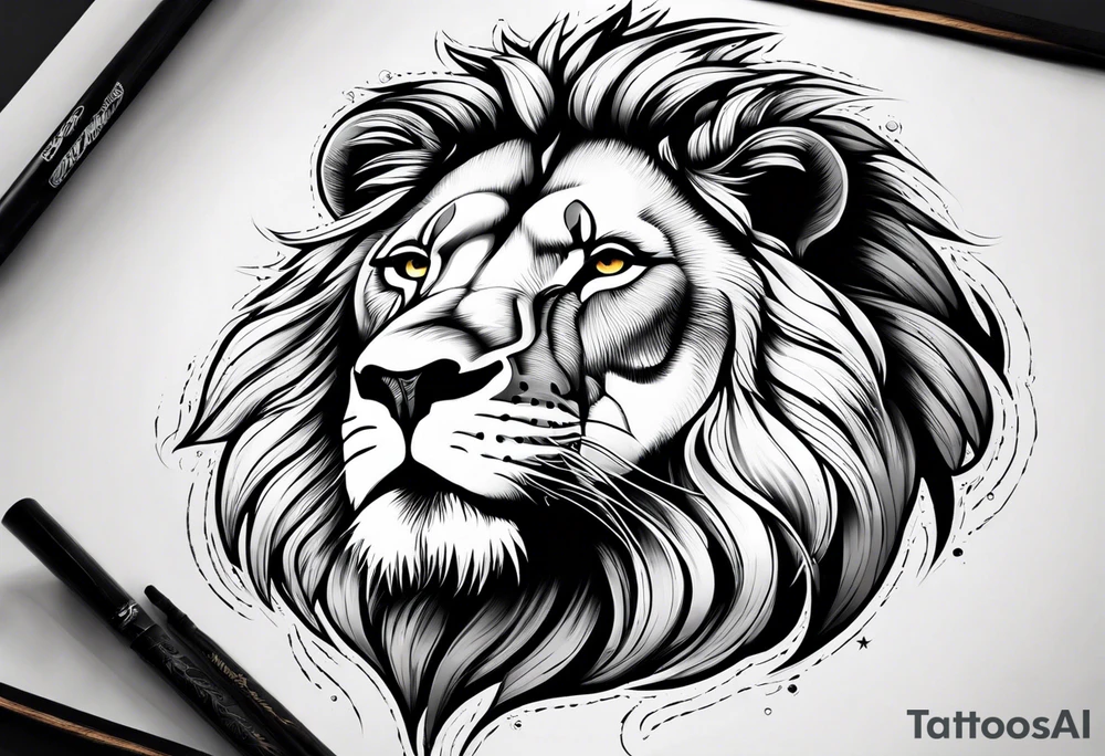 Lion from atlas tattoo idea