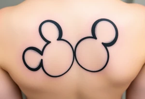 Mickeymouse heads outline Matthew 6lbs 7oz.    19 1/2in 07-29-2012 tattoo idea