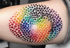 7 rainbow colors tattoo idea