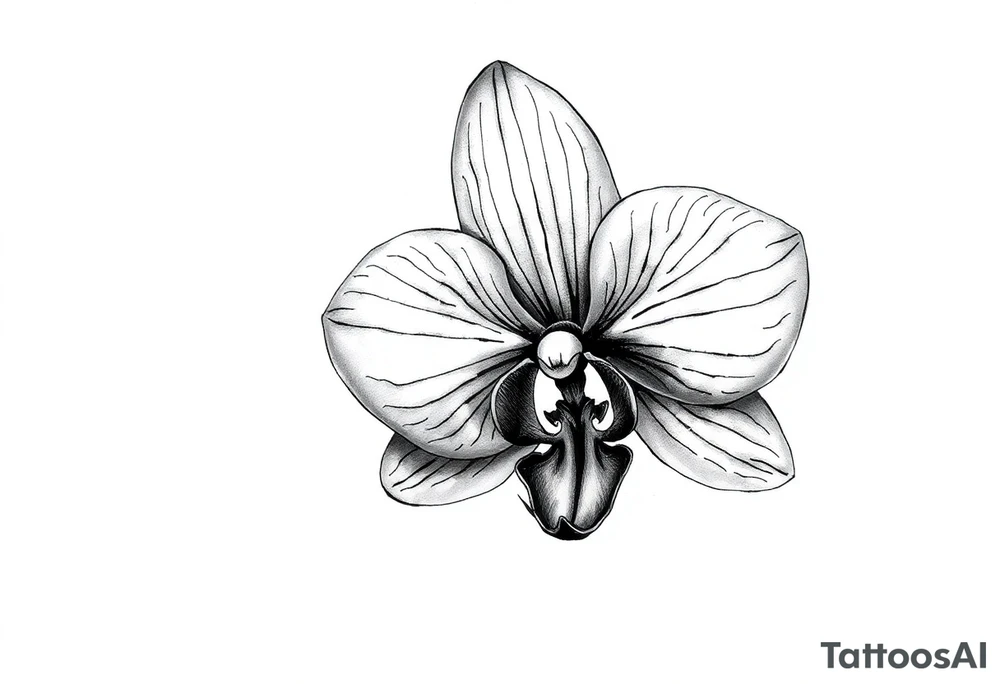 Small orchid tattoo idea