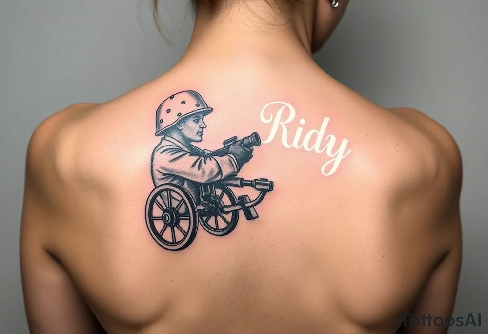 army service artillery tattoo idea