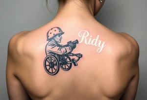 army service artillery tattoo idea