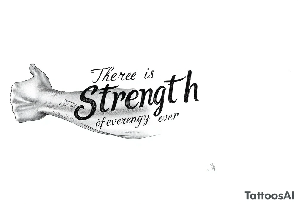 There is Strength in every struggle tattoo idea