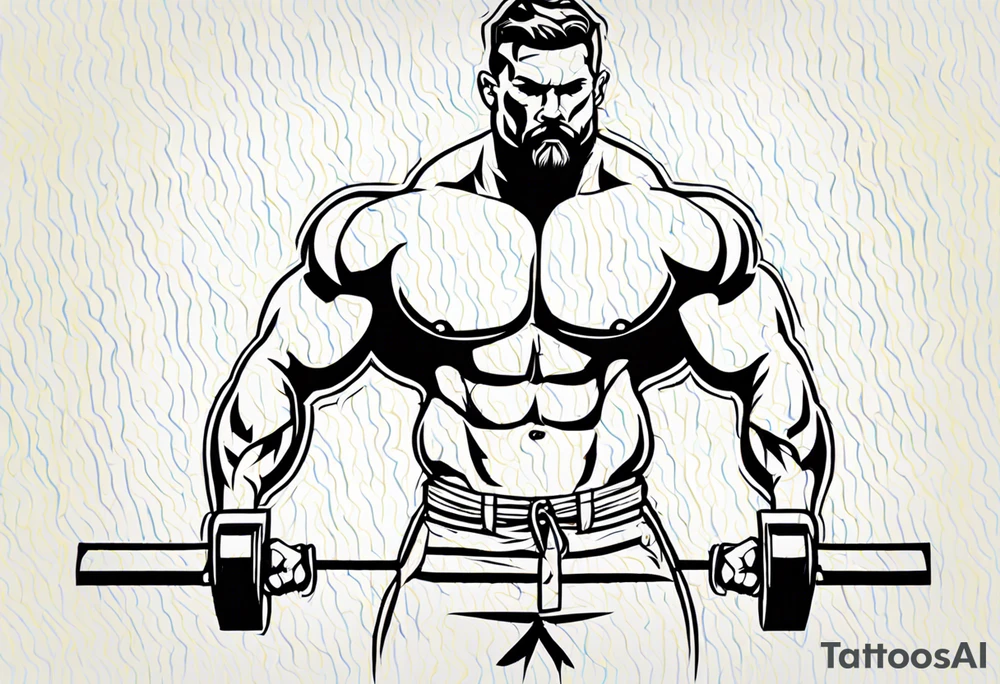 Bodybuilding tattoo idea
