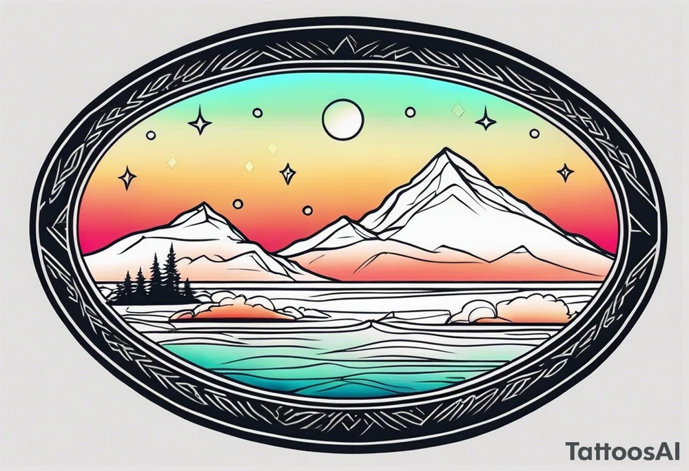 North lights tattoo idea