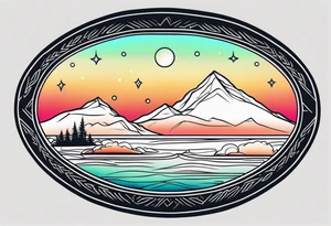North lights tattoo idea