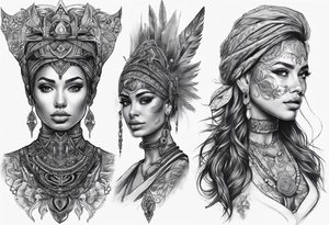 Burning Man AI tattoo idea