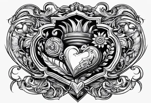 Buttcheeks farming a heart tattoo idea