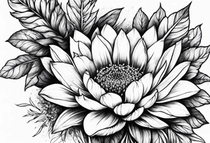 flower fire for a male tattoo tattoo idea