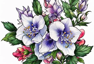 larkspur tattoo idea