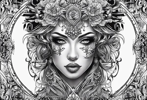 Buttcheeks tattoo idea