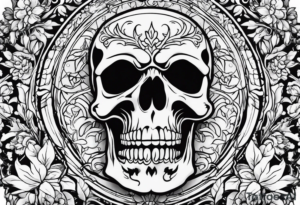 simple skeleton tattoo idea